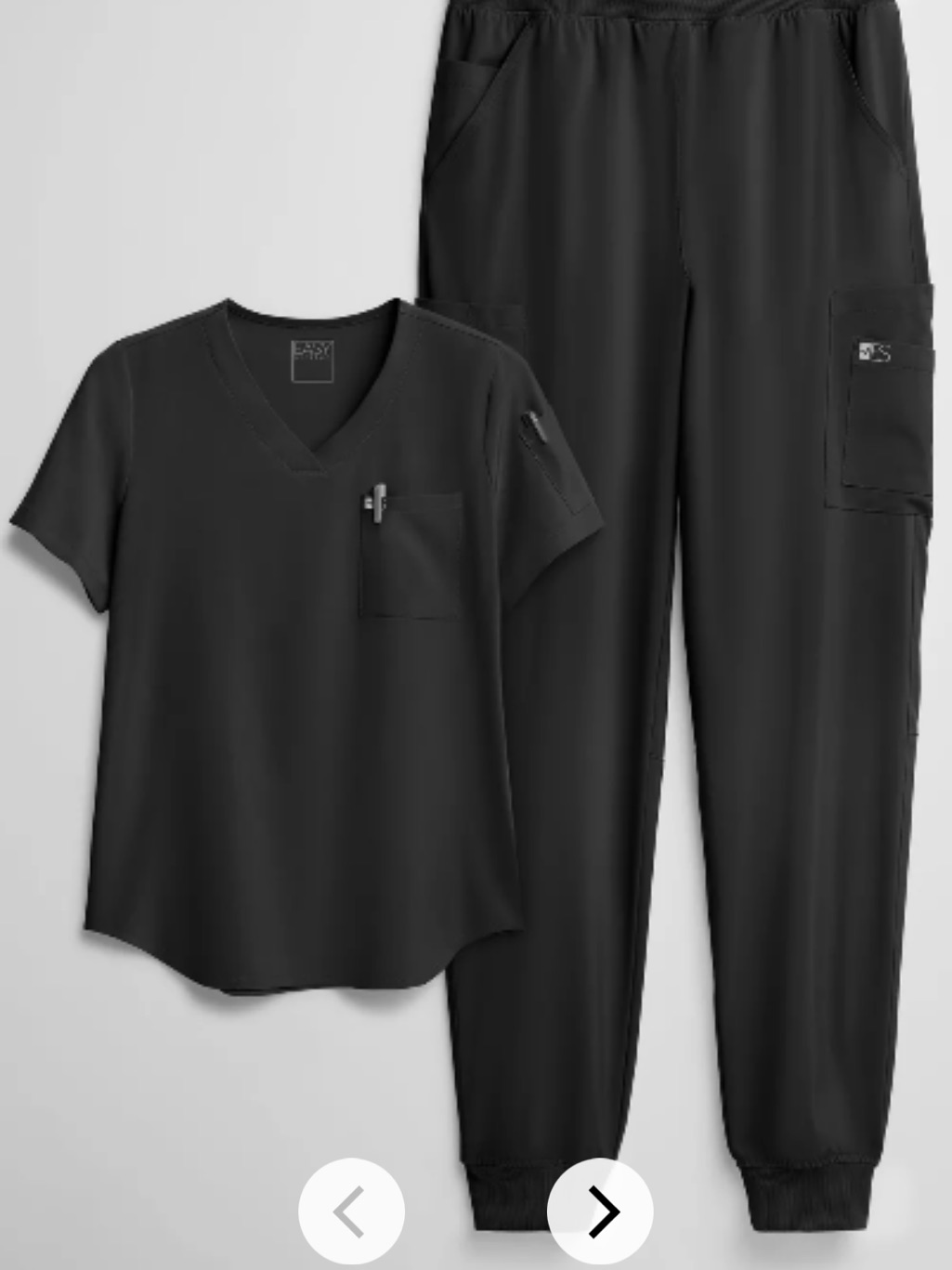 Uniform Advantage Easy Stretch Black Scrub Set — image 2 of 5
